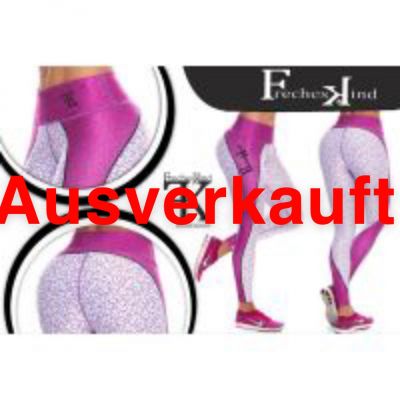 Figurformende - Leggings 'Pink Brake' | Laufhose